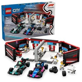 Constructor LEGO City F1© Garage & Mercedes-AMG & Alpine Cars 60444